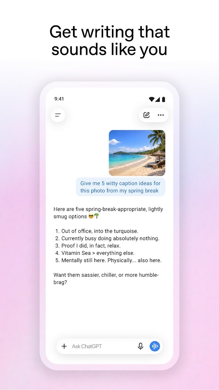 ChatGPT screenshot
