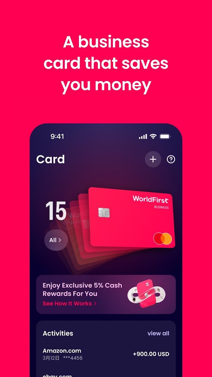 WorldFirst: Global Payments screenshot