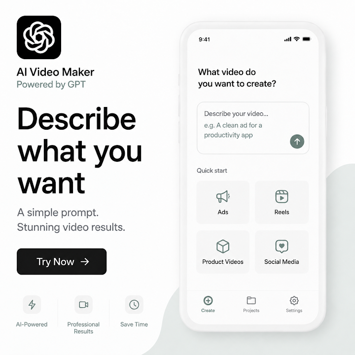 ChatGPT Video: AI Maker screenshot