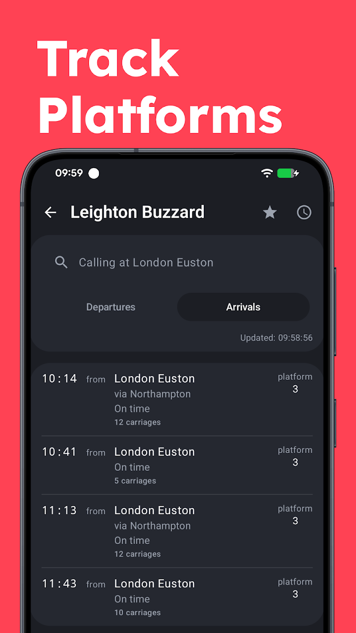 UK Live Train Times screenshot