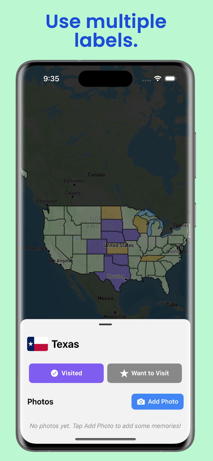 USA States - Map Tracker screenshot