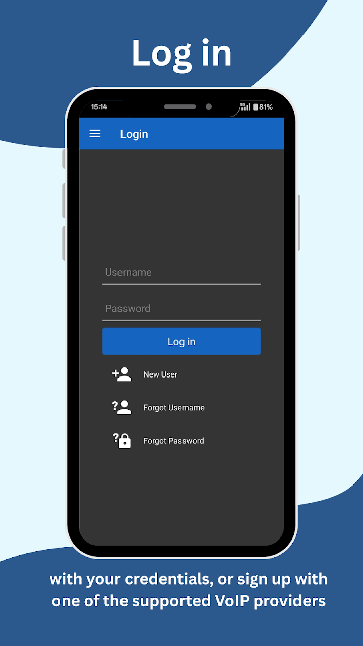 MobileVOIP international calls screenshot