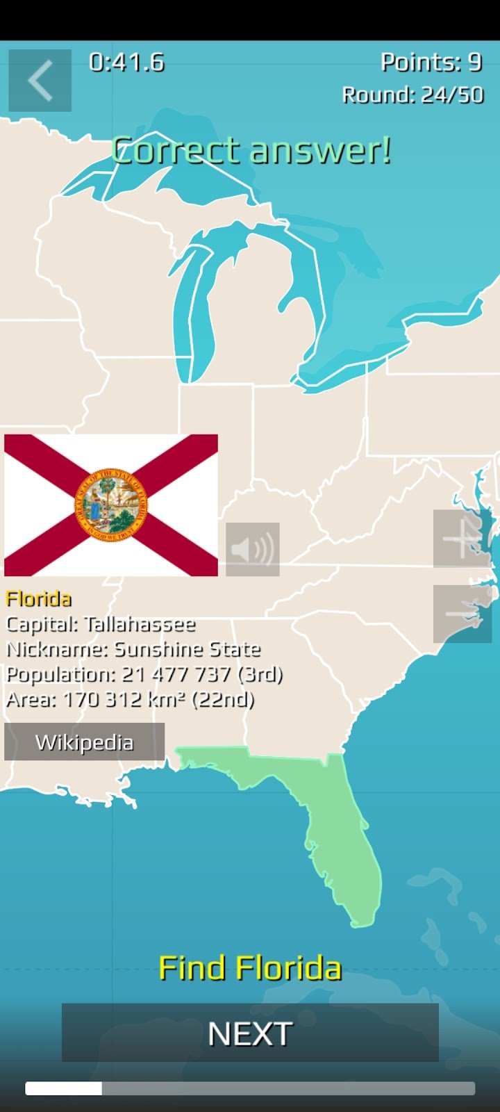 USA Quiz screenshot