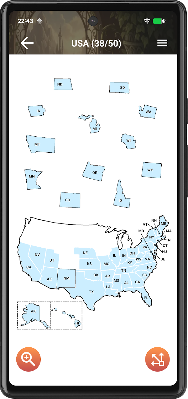 USA Map Puzzle | All US States screenshot