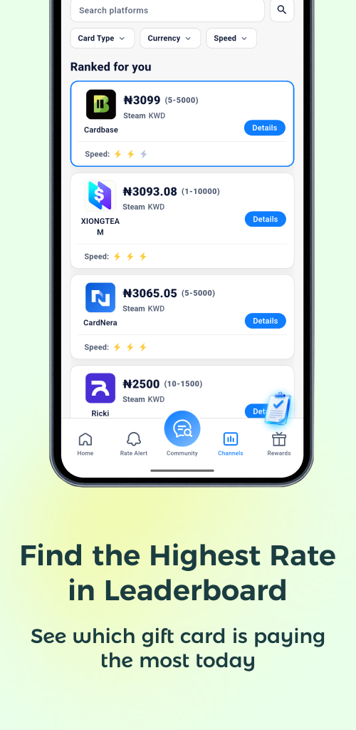 CardRadar screenshot