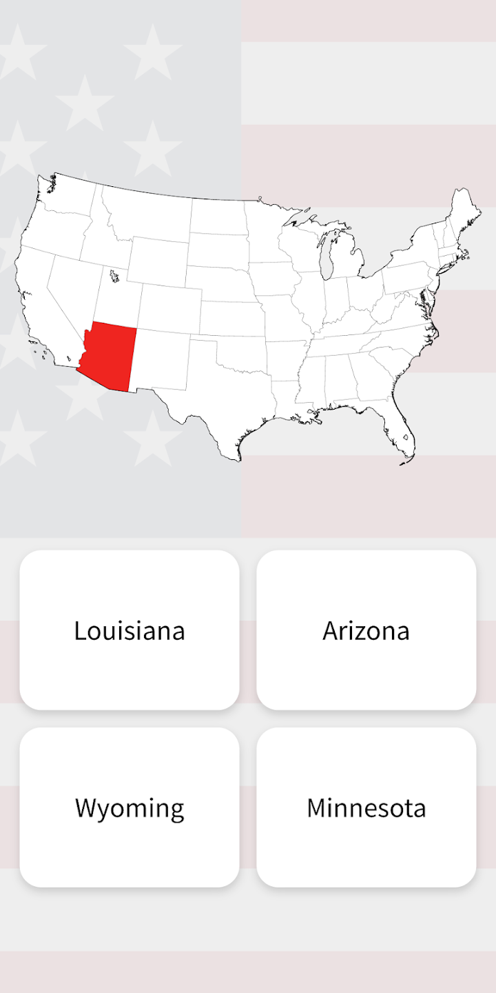 USA Quiz - Guess all 50 States screenshot